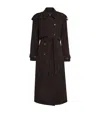 Almada Label Suede Sienna Coat In Brown