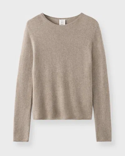 Almada Label Sweater Awa Crewneck Cashmere In Neutral