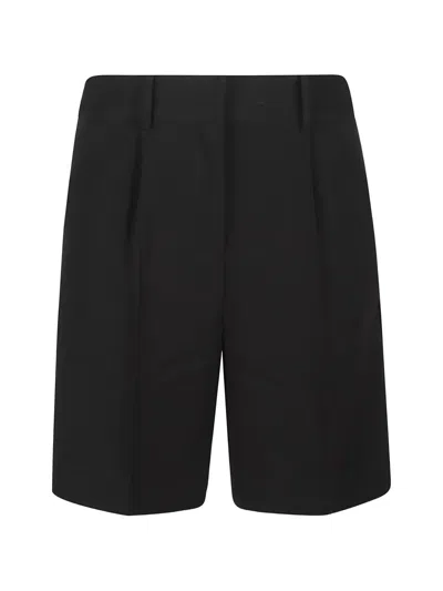 Almada Label Blair Crepe Shorts In Black