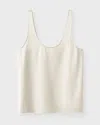 Almada Label Top Romy Satin In White