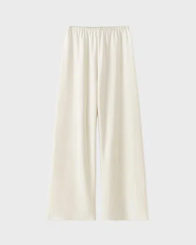 Almada Label Trousers Bea Crepe Pants In White
