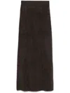 Almada Label Umi Maxi Skirt In Brown