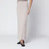 Almada Label Umi Skirt In Taupe Cashmere In Multi