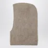 Almada Label Wool And Cashmere Balaclava In Greige In Sand