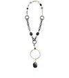 Almala Àlmala Metal Grey Necklace In Metallic