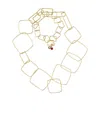 Almala Àlmala Geometric Gold Necklace In Yellow