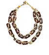 Almala Àlmala Gold Acetate Corniola Necklacke