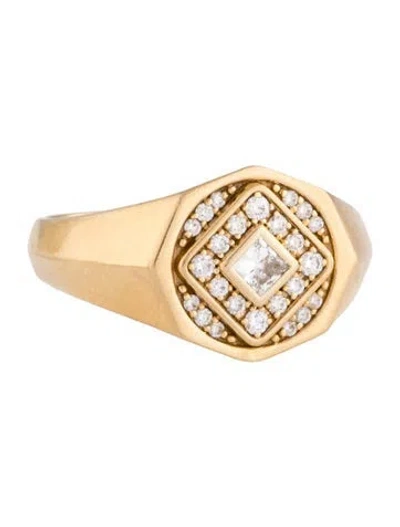 Pre-owned Almasika 18k Diamond Pavé Veni Pinky Ring In Multicolor