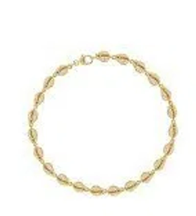 Almasika 18k Yellow Gold And Pave Diamond Le Cauri Tennis Bracelet