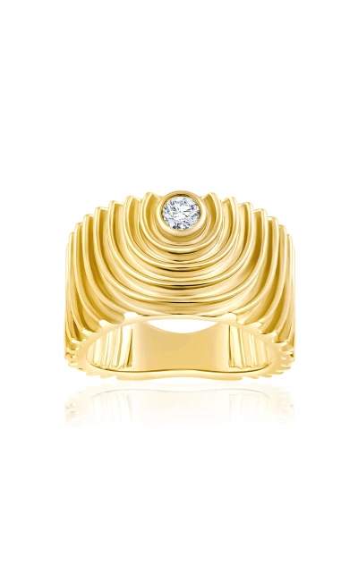 Almasika 18k Yellow Gold Universum Band Ring