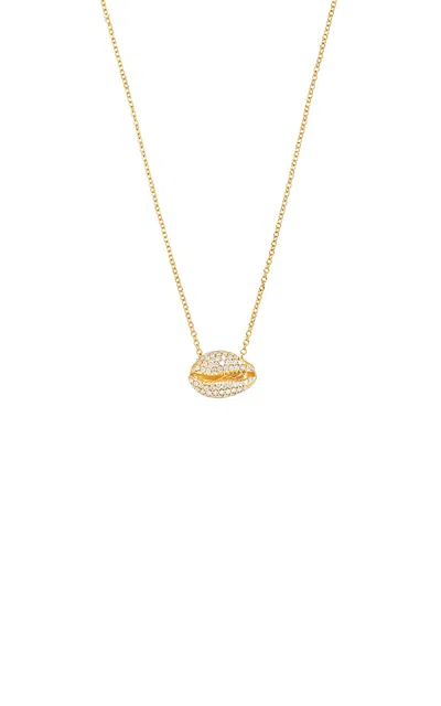 Almasika Le Cauri Endiamante 18k Yellow Gold Diamond Necklace