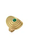 Almasika Universum 18k Yellow Gold Emerald Ring In Gold