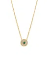 Almasika Universum Petite 18k Yellow Gold Diamond; Emerald Necklace