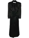 Almaz Belted Trench Coat In Black