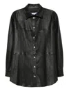 Almaz Button-fastening Panelled Shirt In Black