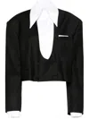 Almaz Cropped-blazer In Schwarz