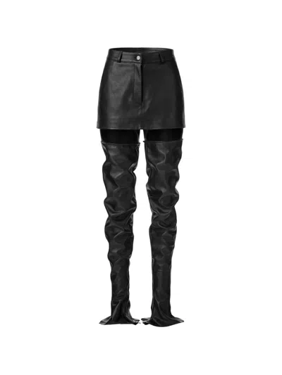 Almaz Mustang Cut-out Trousers In Black