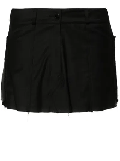 Almaz Overdrive Padded-panels Miniskirt In Schwarz