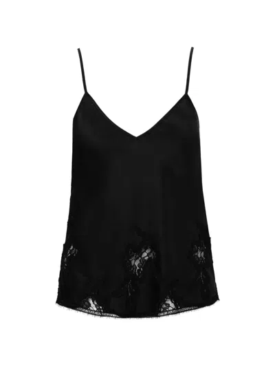 Almaz Pillowtalk Lace-trim Top In Black