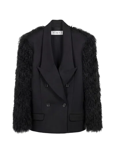 Almaz Rider Long-sleeves Blazer In Black
