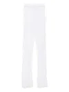 Almaz Sequin-embellished Frayed Trousers In White