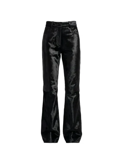 Almaz Troublemaker Hook-and-eye Trousers In Black