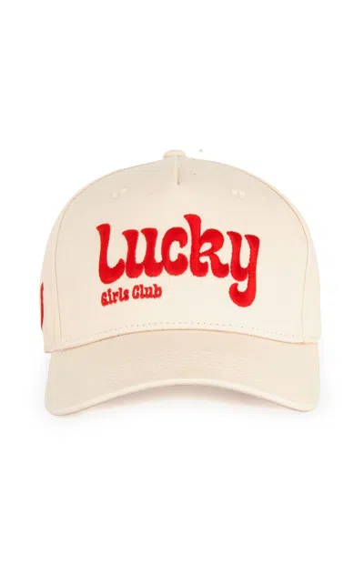 Almere Lucky Girl Club Snapback Hat In Red