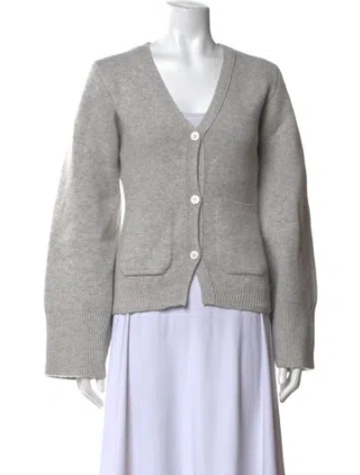 Pre-owned Almina Concept Cashmere V-neck Sweater In Grey