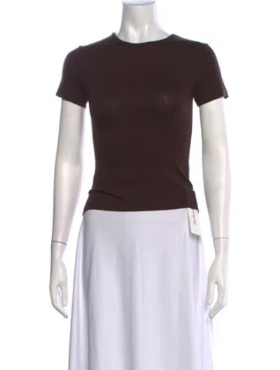 Pre-owned Almina Concept Crew Neck Short Sleeve T-shirt W/ Tags In Brown