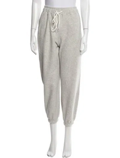 Pre-owned Almina Concept Embroidered Accent Sweatpants W/ Tags In Grey