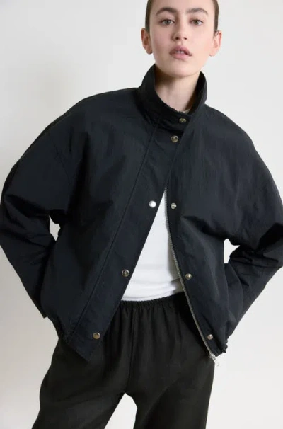 Almina Concept High Neck Jacket In Black