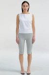Almina Concept Jersey Pedal Pusher In Light Grey
