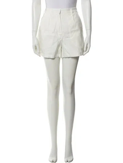 Pre-owned Almina Concept Linen Mini Shorts W/ Tags In White