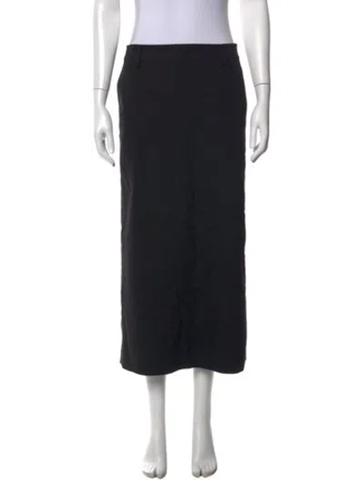 Pre-owned Almina Concept Long Skirt In Black