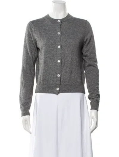 Pre-owned Almina Concept Merino Wool Crew Neck Sweater In Gray