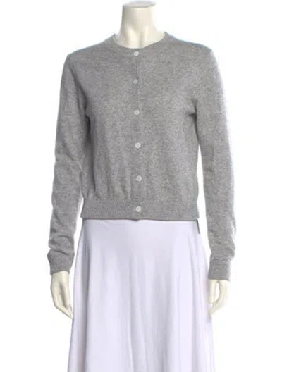 Pre-owned Almina Concept Merino Wool Crew Neck Sweater In Gray