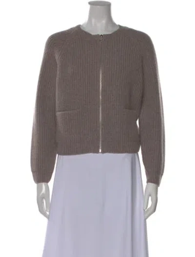Pre-owned Almina Concept Merino Wool Crew Neck Sweater In Gray