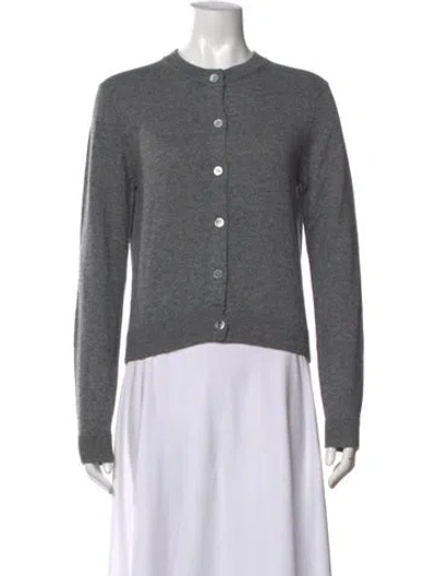 Pre-owned Almina Concept Merino Wool Crew Neck Sweater In Grey