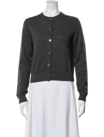 Pre-owned Almina Concept Merino Wool Crew Neck Sweater W/ Tags In Grey