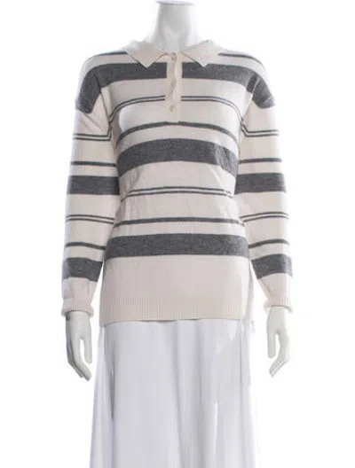 Pre-owned Almina Concept Merino Wool Striped Sweater In Multicolor