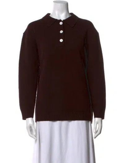 Pre-owned Almina Concept Merino Wool Sweater In Brown