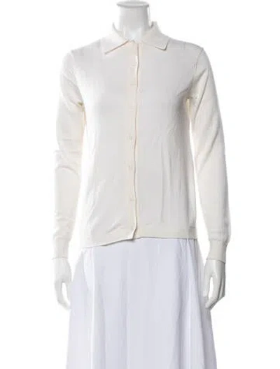 Pre-owned Almina Concept Merino Wool Sweater In White