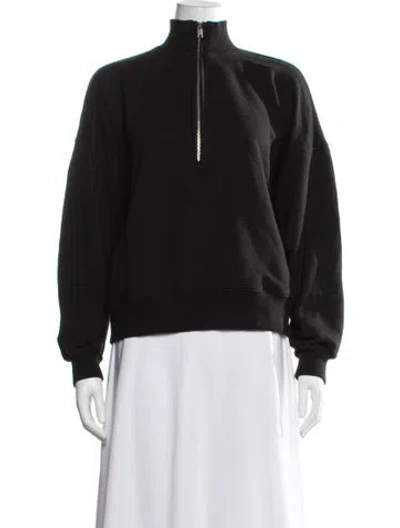 Pre-owned Almina Concept Mock Neck Sweater In Black