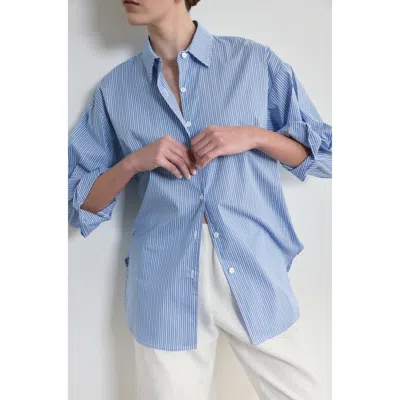 Almina Concept Oversized Shirt In Blue