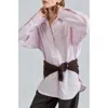 Almina Concept Oversized Shirt In Pink