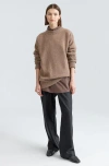 Almina Concept Oversized Wool/cash Sweater In Brown