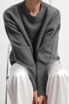 Almina Concept Oversized Wool/cash Sweater In Grey