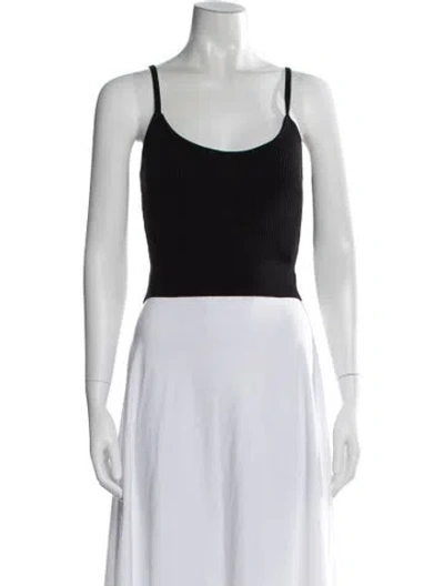 Pre-owned Almina Concept Scoop Neck Sleeveless Crop Top In White