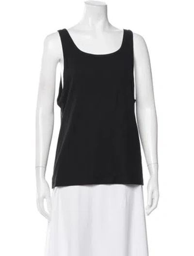 Pre-owned Almina Concept Scoop Neck Sleeveless Top In Black