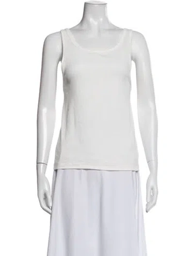 Pre-owned Almina Concept Scoop Neck Sleeveless Top In White